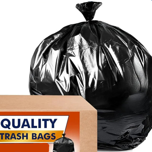 45 Gallon Trash Bags, (Value-Pack 100 Bags w/Ties)