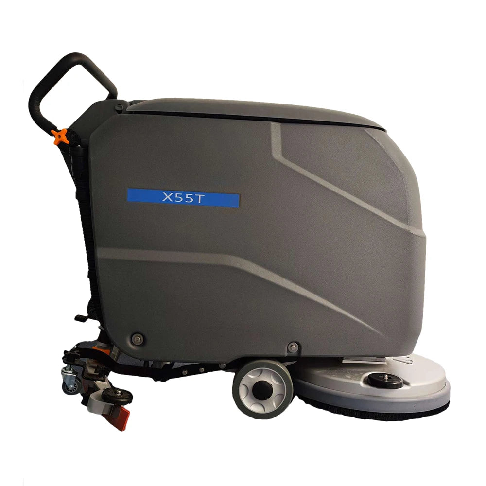 Walk Behind Push Floor Scrubber & Dryer With 19" Brush