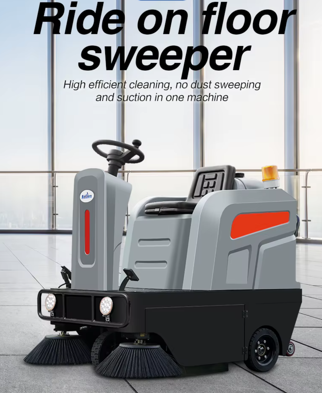 Industrial Floor Sweeper with Advanced Features