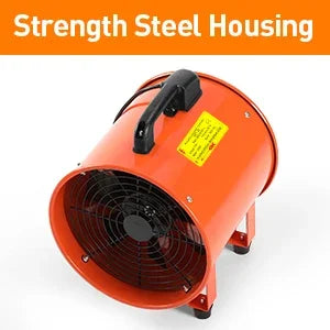 12'' Utility Blower Fan with 32.8 ft PVC Ducting