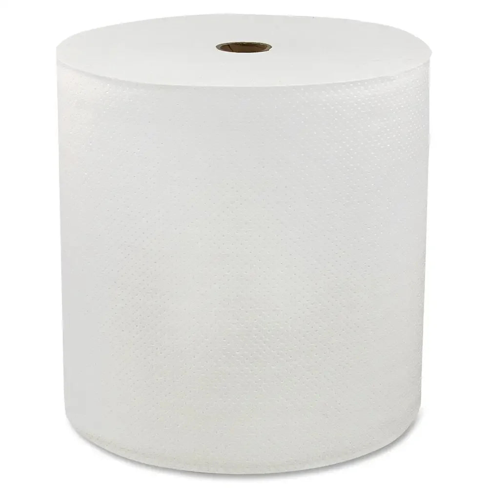 1-Ply Eco-Friendly Absorbent Hardwound Paper Towels (6 Rolls)