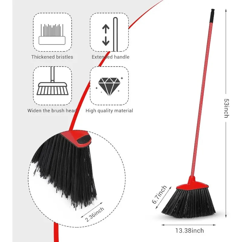 Heavy Duty Commercial Angle Brooms (12-Pack)