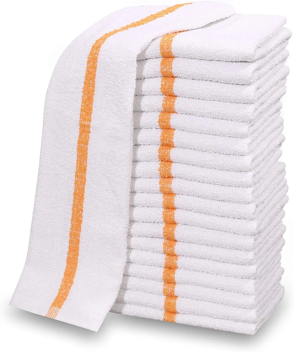 Cotton Blend White Bar Towels (120pcs)