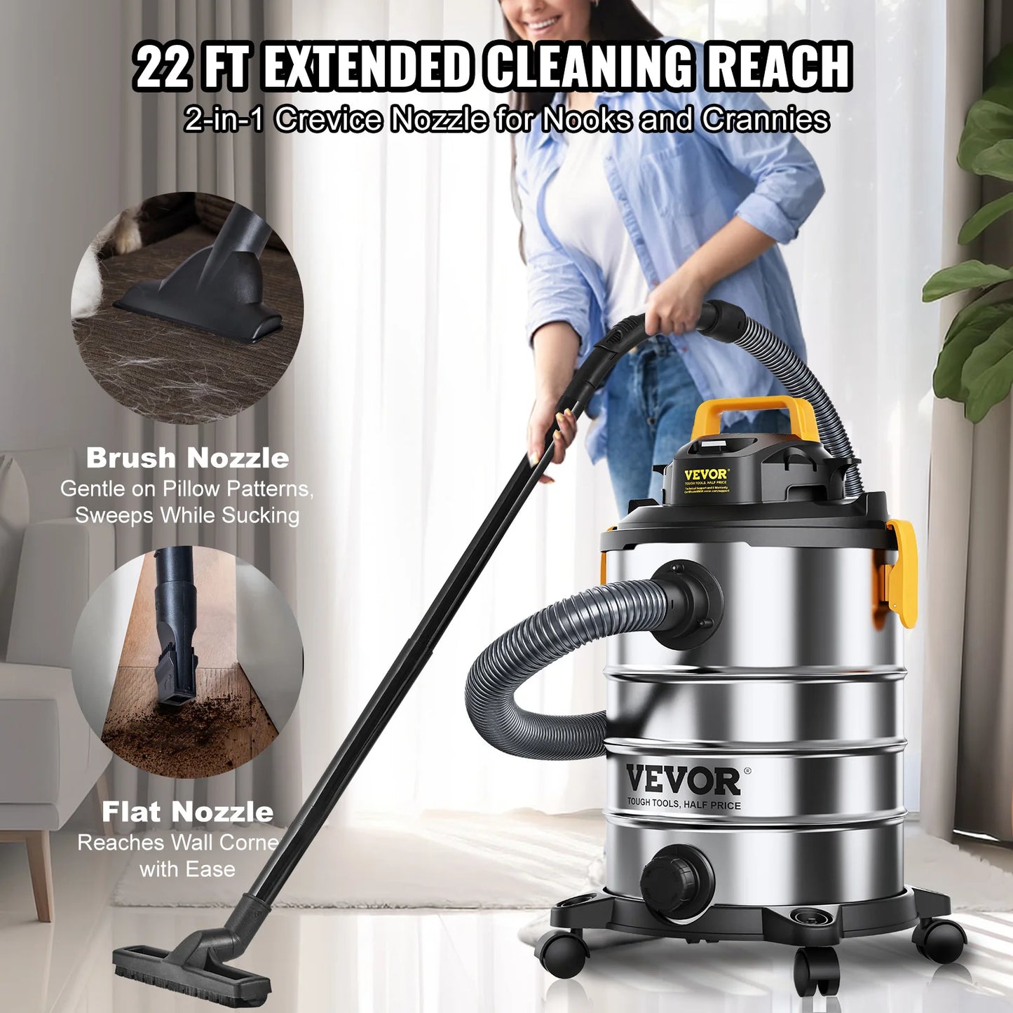 Stainless Steel Wet/Dry Shop Vacuums